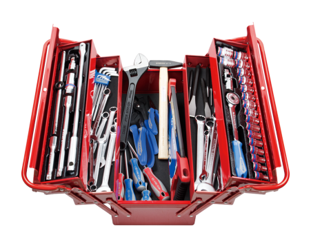 Caja de herramientas completa - 69 piezas